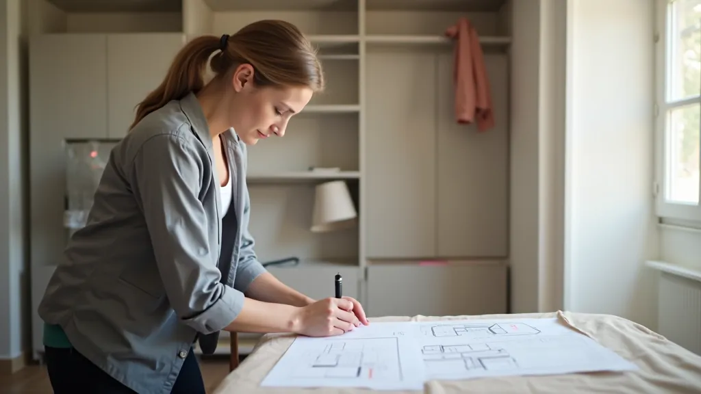 Storage planning and consultation session with professional measurements and design process